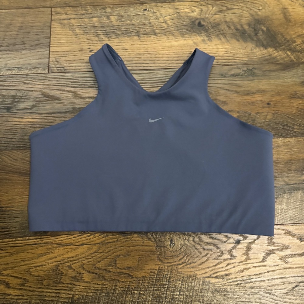 Nike Alate Dri-FIT Sports Bra Womens 2X Blue Medium Support Racerback Activewear